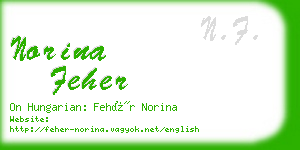 norina feher business card